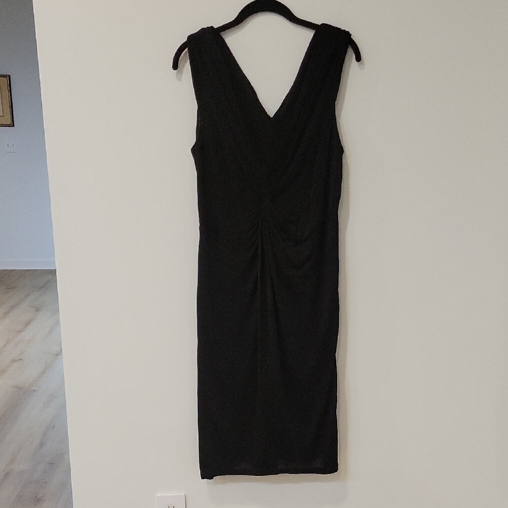 Bebe Chic Black Dress Rayon Spandex Large